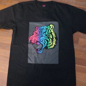MENS SIZE XL THAILAND BANGKOK TIGER EDM GLOW T SHIRT